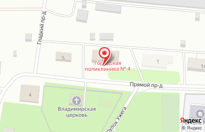 Городская поликлиника №4 в Петрозаводске на карте