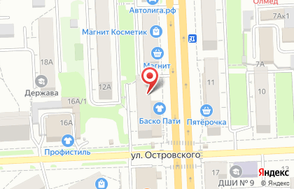 Центр занятости населения г. Челябинска в Курчатовском районе на карте