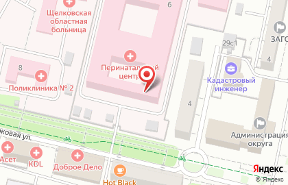 Щелковская районная больница №2 на Парковой улице на карте