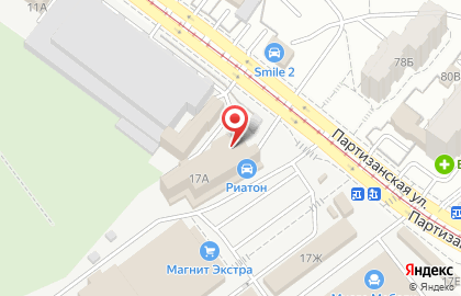 ​Компания РИАТОН на Партизанской улице на карте