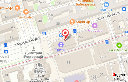 Агентство по продаже глюкометров Диабет на Московской улице на карте