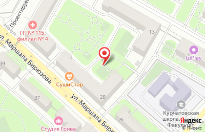 Комус на Октябрьском поле на карте
