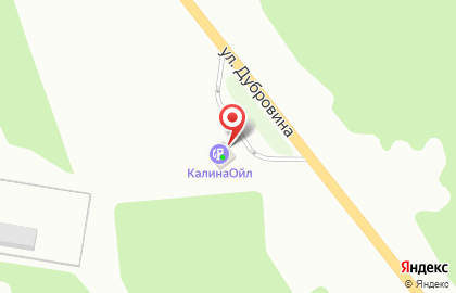 Автомойка Калина Ойл на улице Дубровина на карте
