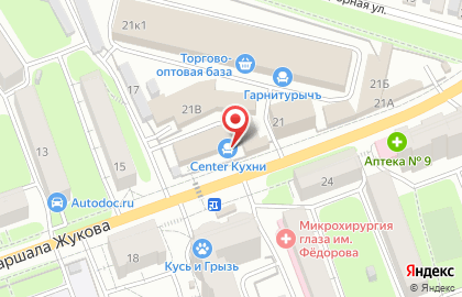 Мебельный салон Center Кухни на карте