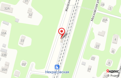 Некрасовская, железнодорожная станция на карте