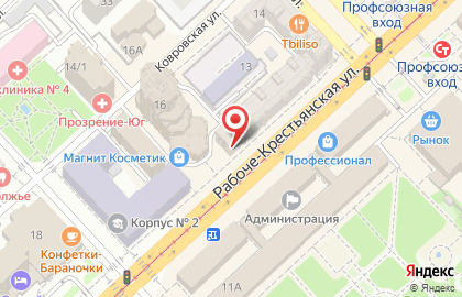 Магазин запчастей для сотовых телефонов и радиодеталей TAGGSM.ru на Рабоче-Крестьянской улице на карте