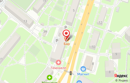 Кафе Заправка в Московском районе на карте