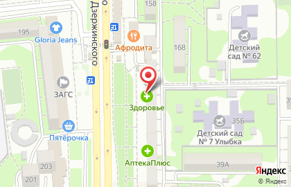 Салон продаж Tele2 на проспекте Дзержинского на карте
