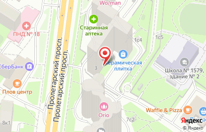 Магазин табачной продукции на Пролетарском проспекте, вл3 на карте