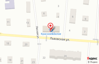 Магазин Красное & Белое на Львовской улице на карте