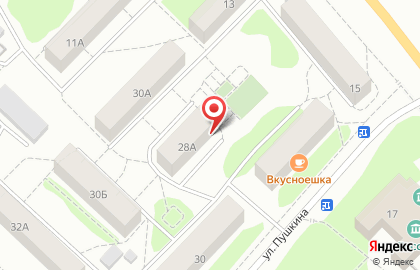 Автошкола Драйвер на улице Пушкина на карте