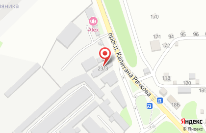Шиномонтажная мастерская 777 на проспекте Капитана Рачкова на карте
