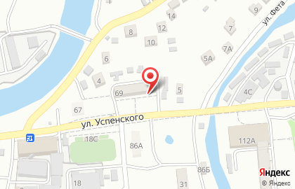 Магазин Мастерок на улице Успенского на карте