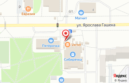 Киоск фастфудной продукции в Ленинском районе на карте