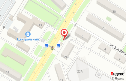Киоск фруктов и овощей на улице Дзержинского на карте