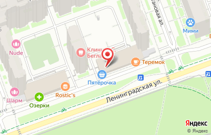 Супермаркет Пятёрочка в Санкт-Петербурге на карте