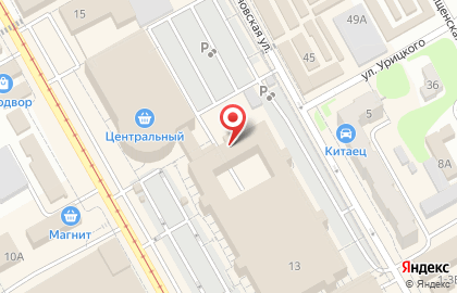 Мастерская по ремонту обуви Каблучок в Центральном районе на карте