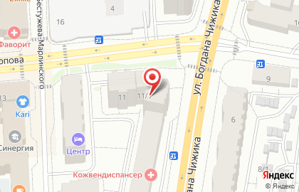 Мастер оптика на улице Фёдора Попова на карте