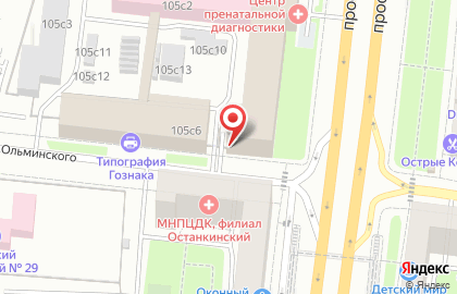Общежитие для рабочих и строителей Абсолют в Останкинском районе на карте