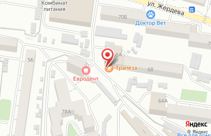 Столовая Трапеза в Октябрьском районе на карте