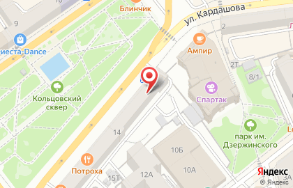 Воронежский филиал Банкомат, МДМ Банк на площади Ленина на карте