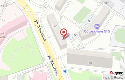 Общежитие в Москве на карте