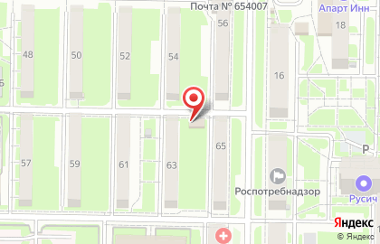 Супермаркет Фасоль в Центральном районе на карте