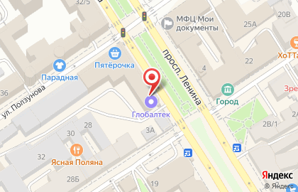 Барнаул-Трэвел туристическое агентство на карте
