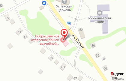Бобрышевское отделение общей врачебной практики, Пристенская центральная районная больница на карте