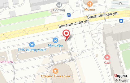 Студия натяжных потолков Потолки и Свет на Бакалинской улице на карте