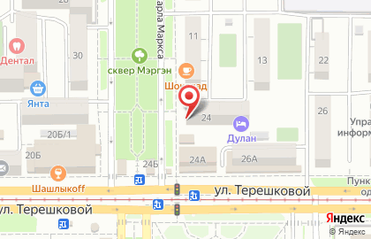 Салон Оптика Сэсэг в Октябрьском районе на карте