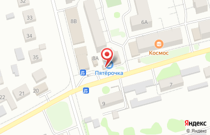 Супермаркет Пятёрочка на улице Черепанова на карте