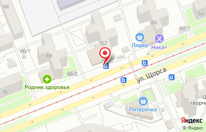 Киоск по продаже хлебобулочных изделий в Кировском районе на карте