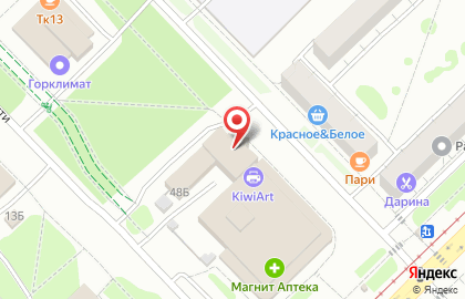 Магазин косметики и бытовой химии Магнит Косметик в Центральном районе на карте