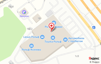 Тойота Центр Ясенево на карте