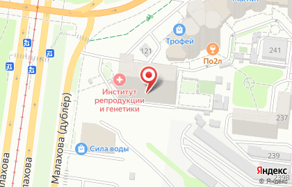 Сибирский институт репродукции и генетики человека в Барнауле на карте