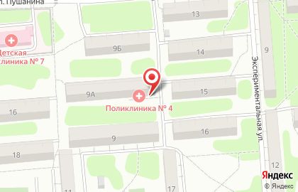 Городская поликлиника в Пензе на карте