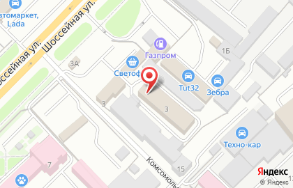Магазин низких цен Светофор на Шоссейной улице на карте