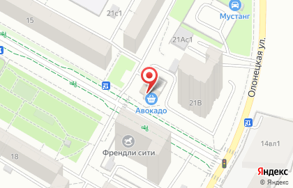 Магазин фастфудной продукции на Отрадной улице на карте