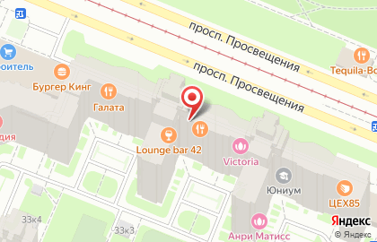 Терминал Промсвязьбанк на проспекте Просвещения, 33 к 1 на карте