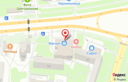 Супермаркет Магнит на проспекте Строителей, 50а на карте