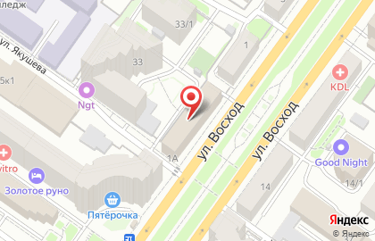 Автошкола ЯГУАР на улице Восход на карте