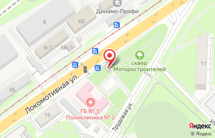 Продовольственный магазин в Железнодорожном районе на карте