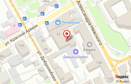 Интернет-магазин Матрас.ру на улице Александра Невского на карте