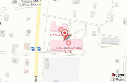 Камышлинская центральная районная больница на улице 50 лет Победы на карте