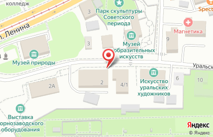 Уралспецстрой в Екатеринбурге на карте