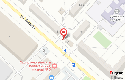 Киоск по ремонту обуви на улице Бурова на карте