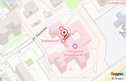 Городская клиническая больница №4 в Мотовилихинском районе на карте