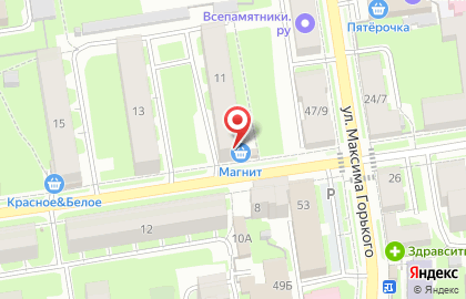 Супермаркет Магнит на Красноармейской улице на карте