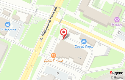 Оптика 35 на улице Маршала Конева на карте